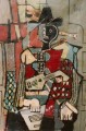 Harlequin3 1917 cubism Pablo Picasso